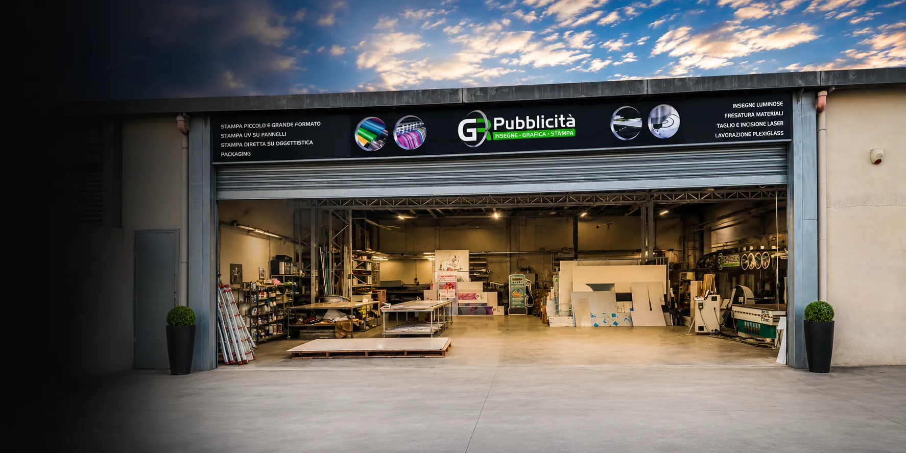 La sede di GR Pubblicità a Napoli