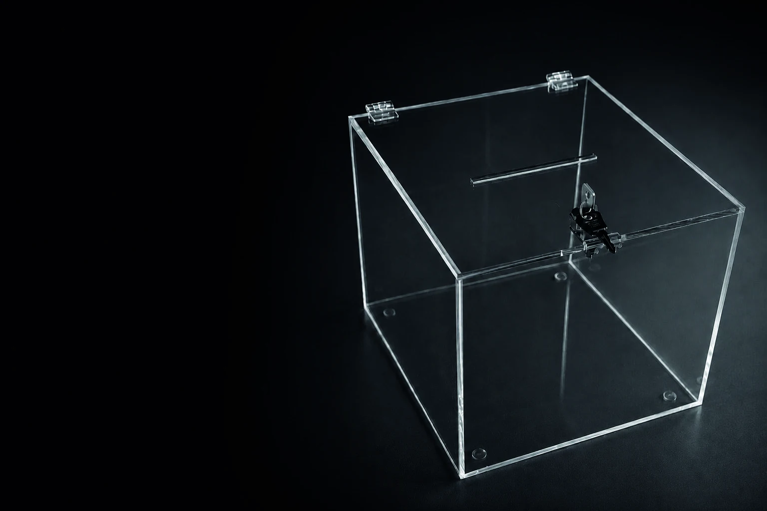 Espositore in plexiglass trasparente