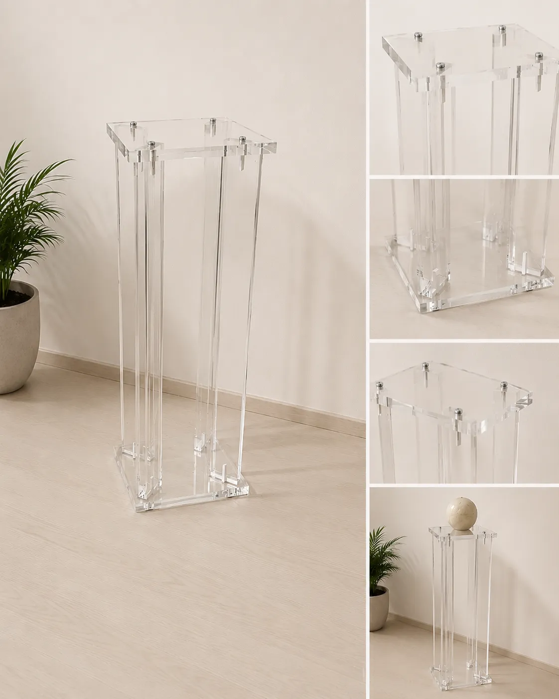 Leggio in plexiglass trasparente