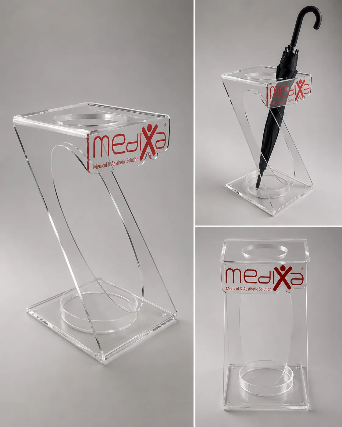 Portaombrelli in plexiglass personalizzato