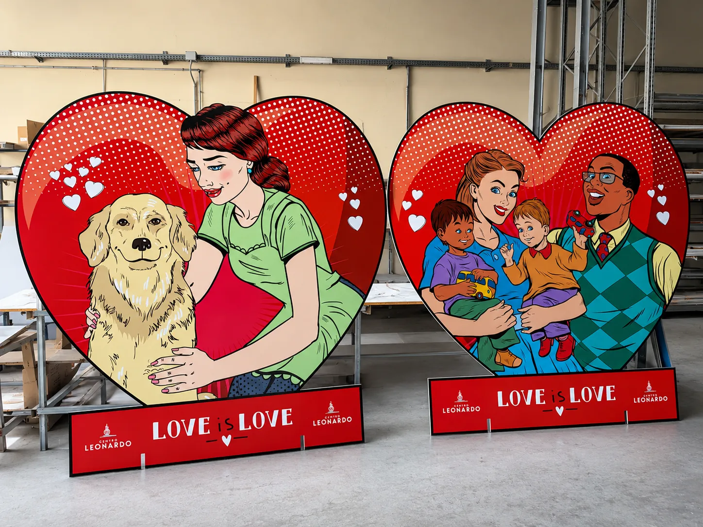 Sagome a cuore in forex stampate per San Valentino