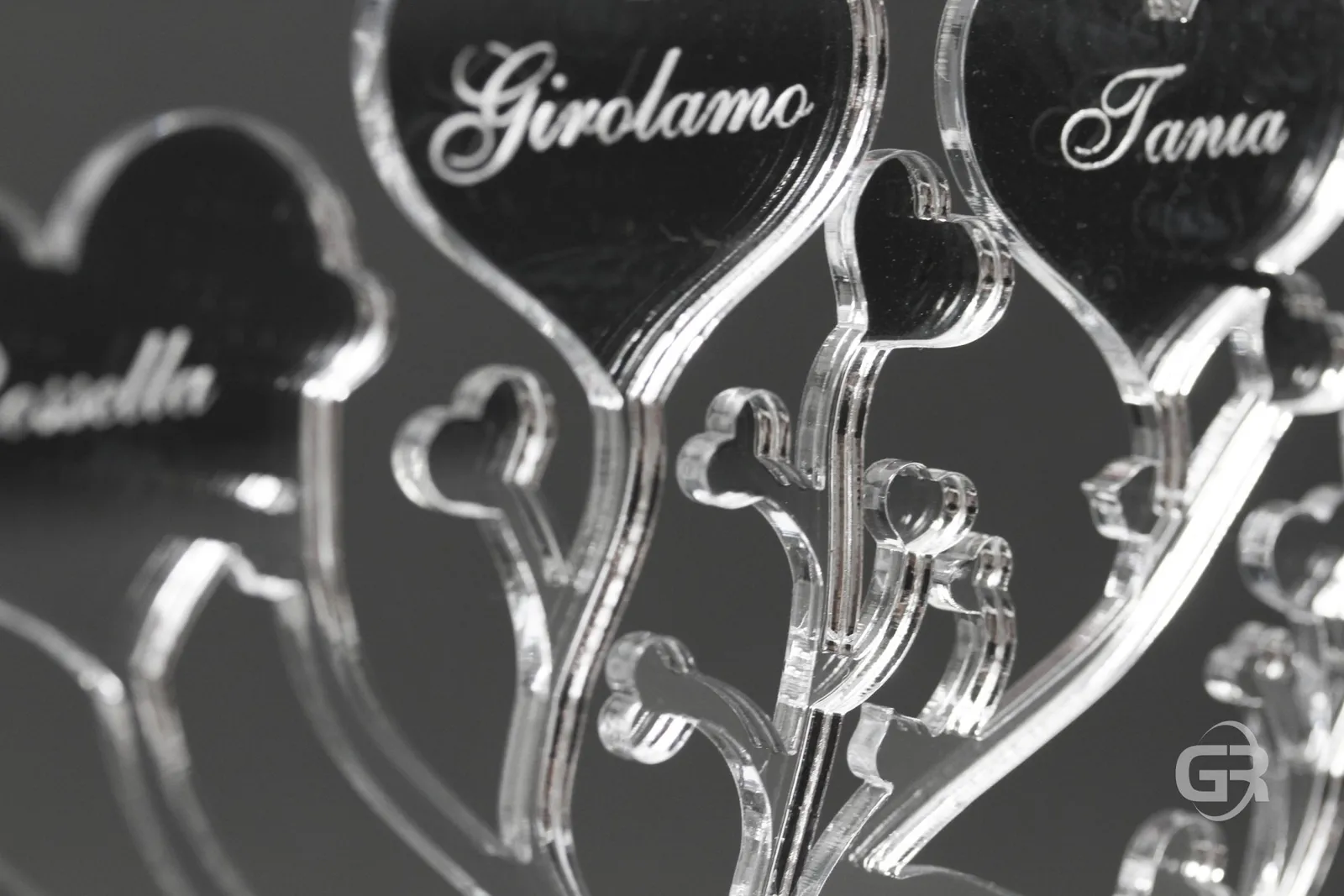 Segnaposto personalizzati tagliati al laser